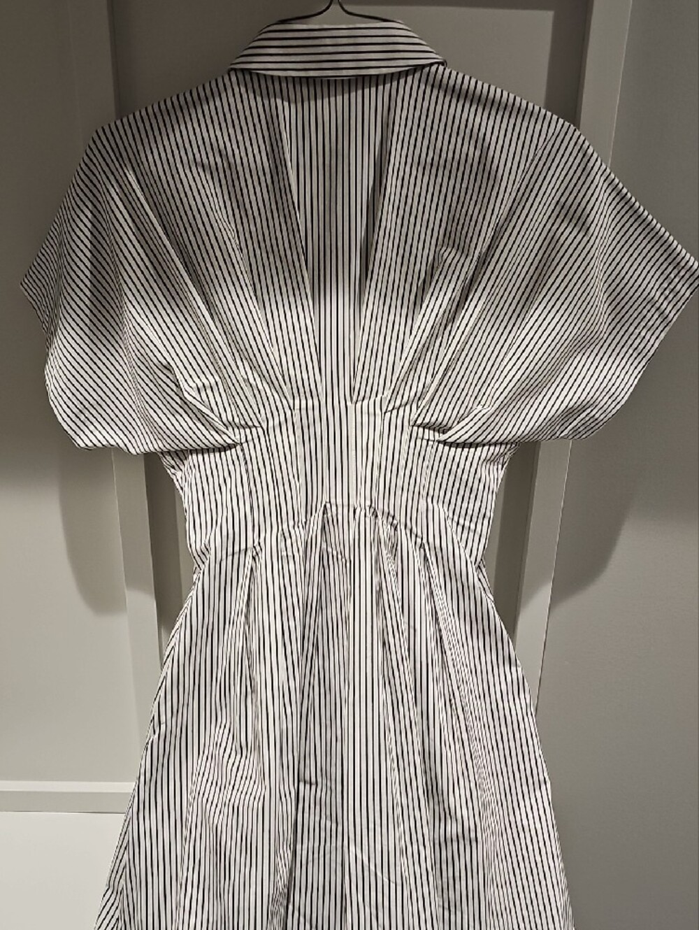 Anthropologie Exquise Black and White Striped Maxi Dress - Picture 3 of 8